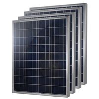 HQST 100 Watt 12 Volt Polycrystalline Solar Panel (4 Pieces)