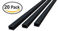 Small Latching Cable Raceway (375 Series) - 5ft - Black | 20 Sticks (100 total feet)