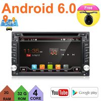 Upgrade Version Quad Core WIFI Model Android 6.0 T3 Model Universal In Dash Double din 6.2"capacitive Touch Screen Car DVD Player GPS Navigation Stereo with Camera