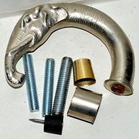 Collectible Antique Brass Elephant Designer Handle Walking Stick Designer