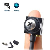 Mini Spy Hidden Camera HD 800TVL Portable Small CCTV Button Screw Cam Pinhole Convert BNC Security Camera Nanny Cam for Indoor Home Office Surveillance System Hidden Spy Video Cam DVR FPV by TPEKKA