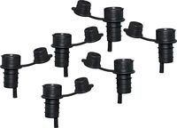 Haley's Corker 30066 5-in-1 Wine Aerator, Stopper, Pourer, Filter and Re-Corker, 6 Pack, Standard