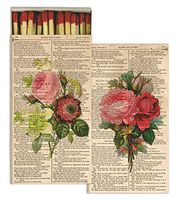 HomArt Matches - Romantic Roses (Set of 12)