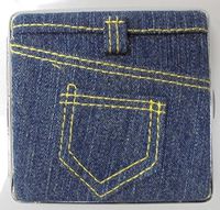 Jean Material King size Cigarette case. Holds 20 cigarettes. 3102jean-8