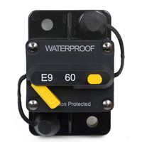 T Tocas 60 Amp Circuit Breaker amp breakers with Switch Manual Reset for Boat Marine RV Yacht Battery Trailer Bus Truck, 12V- 72V DC, Waterproof (60A)