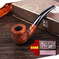 3 in 1 scraper,Smoking pipe,Rosewood Tobacco smoking pipe,Handmade Pipe cleaners Gift box Bent-F