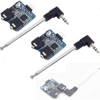 DAOKI 2Pcs Stereo Radio Module FM TEA5767 76-108MHZ DIY Kit Electronic Module with Free Cable Antenna for Arduino