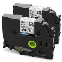 2 Pack Replace P Touch TZ Label Tape TZe-231 12mm 0.47 Laminated White Tapes Compatible with Brother P-Touch PT-D200 PT-D210 PT-1230PC PT-1280