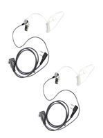 XFOX 2 Pin PTT Covert Air Acoustic Tube Headset Earpiece for Kenwood PUXING Baofeng UV-5R UV-5RA 888S 2 Way Radio Walkie Talkies (2 Pack)