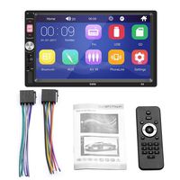 Zqasales 7 inch Double Din Touch Screen Car Stereo Upgrade The Latest Version MP5/4/3 Player FM Radio Video Support Backup Rear-View Camera Mirror Link