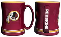 NFL Sculpted Coffee Mug, 14 Ounces, Washington Redskins