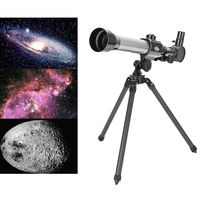 VEZARON 70mm Telescope for Kids and Astronomy Beginners, Portable Refractor Telescope with Tripod & Finder Scope, Travel Scope with 3 Magnification Eyepieces & Moon Mirror (Black)