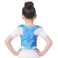 SPLY DTEM Abdominal Correction Belt, Children's Backs Boys and Girls, Posture Correction with Correction of Belt Buckly Artifact Correction (Color: Pink, Size: L) (Color : Blue, Size : X-Large)