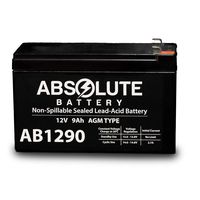 AB1290 12V 9AH Battery Replacement Marcum Showdown 5.6 Digital Fishfinder