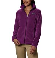 Columbia Women's Benton Springs Full Zip Jacket, Soft Fleece with Classic Fit, Dark Raspberry, Medium