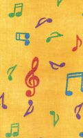 Music Treasures Co. Colorful Note Scarves (Yellow)