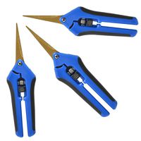 GROWNEER 3-Pack Pruning Shears with Curved Blades Gardening Hand Pruning Snips Titanium Coated Precision Blades