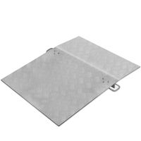 BestEquip Truck Dock Plate 500lbs 30" Length 30" Usable Width 10mm Thickness Loading Dock Plates Aluminum Dock Plate for Carts Pallet Trucks