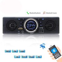 Boomboost AV252 12V Car SD Card car Radio Stereo MP3 Radio Built-in Speakers with Bluetooth Host Speakers