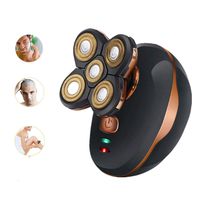 Dee Banna 5D Wet Dry Electric Rotary Shaver Men's Waterproof Razor with 5 Floating Head For Beard Trimmer, Cordless Quick USB Rechargeable Bald Head Shaver