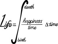 hBARSCI Calculus of Life Vinyl Decal - 5 Inches - for Cars, Trucks, Windows, Laptops, Tablets, Outdoor-Grade 2.5mil Thick Vinyl - Black