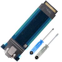 MMOBIEL Dock Connector Compatible with iPad Pro 12.9 Inch 2015 (Black) Charging Port Replacement Flex Cable incl Screwdriver