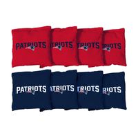 Victory Tailgate New England Patriots NFL Cornhole Game Bag Set (8 Bags Included, Corn-Filled)