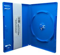 CheckOutStore (100) Premium Standard Single 1-Disc DVD Cases 14mm (Blue)