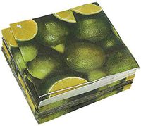 100-Pack Decorative Napkins - Disposable Paper Party Napkins with Lime Designs - Perfect for Birthday Parties, Celebrations and Special Occasions, 13 x 13 Inches