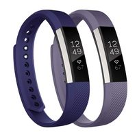 Fundro Replacement Bands Compatible with Fitbit Alta and Alta HR , Newest Sport Strap Wristband with Secure Buckle for Women Men（2- Pack)