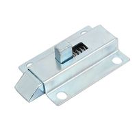 Uxcell a16121700ux1233 50mm 2-inch Length Metal Spring Loaded Barrel Bolt Door Latch Lock Silver Tone