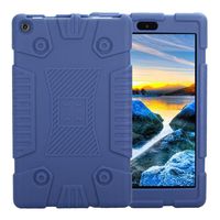 Iusun for Amazon Kindle Fire HD 8'' Tablet Case Lightweight Shockproof Drop Resistance Anti-Dust Silicone Case Cover Trifold Stand Leather Solid Protective Shell/Skin (Sky Blue)