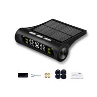 Beyondsky Solar Power Car Auto TPMS Tire Pressure LCD Monitor System Wireless Rear-time Monitoring + 4 Sensors