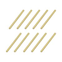 uxcell Brass Round Tube 2mm OD 0.5mm Wall Thickness 30mm Length Seamless Pipe Tubing for DIY Crafts 10 Pcs