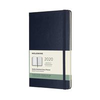 Moleskine Classic 12 Month 2020 Weekly Planner, Hard Cover, Large (5" x 8.25") Sapphire Blue