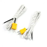 Uxcell a14062100ux0345 2PCS K Type 0-400C Temperature Sensor Thermocouple Probe 2 Meter 6.6Ft (Pack of 2)