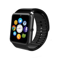 beaulyn GT08 Bluetooth Smart Watch for Android Phones，Smart Watch with SIM Card Slot,Call,Massage,for iOS iPhone and Android Phones Samsung ZTE Sony LG Smartphones, Sweatproof (Black)