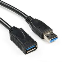 DteeDck USB 3.0 Extension Extender Cable 3 ft, Male to Female USB to USB Extension Cord with Signal Booster for Oculus Rift, HTC Vive, Playstation VR Headset and More