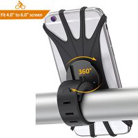 Tryney Bike Phone Mount, 360° Rotation Universal Silicone Phone Holder for Bicycle & Motorcycle Handlebar, Compatible with iPhone Xs MAX/XR/X/8/8PLUS/7/7PLUS, Samsung S10/S10e/S10 Plus/S9/S8 Plus