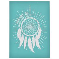 YeulionCraft Self-Adhesive Silk Screen Printing Stencil Mesh Transfers for DIY T-Shirt Pillow Fabric Painting Decoration, Dream Catcher