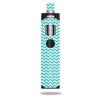 MightySkins Skin Compatible with Wismec Motiv & ORMA Tank - Turquoise Chevron | Protective, Durable, and Unique Vinyl Decal wrap Cover | Easy to Apply, Remove, and Change Styles | Made in The USA