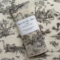Gift Wrap Tissue - Romantic French Toile Design - Black on cream tissue (10 Ct)