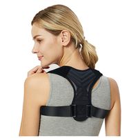 Fine Posture Corrector Back Support for Teen Women and Men, Magic Stickers Adjustable for Shoulder Support, Upper Back & Neck Pain Relief (As Shown, XS)