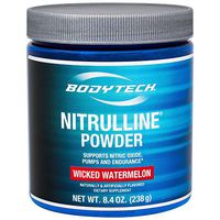 BodyTech Nitrulline Nitric Oxide Potentiator, Pumps Endurance to Help Energize Nourish Working Muscles, Watermelon (8.4 Ounce Powder)
