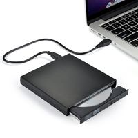 External CD Drive,Ploveyy USB 2.0 External DVD-Reader with CD-RW Burner Drive Drive For Windows 2000/XP/Vista/Win 7/Win 8/Win 10 Notebook PC Desktop Computer,Plug and Play (Black)