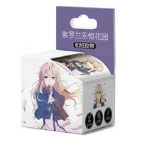 Raleighsee Anime and Paper Tape Cartoon DIY Hand Account Decoration Sticker Office School Supplies(Violet Evergarden)