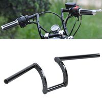 XFMT Black Drag Handlebar 1" Z Bars Compatible with Harley Custom Bobber Softail Dyna Sportster