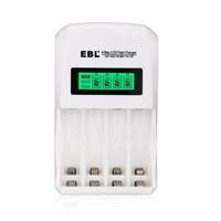 EBL LCD Smart Individual AA AAA Rechargeable Battery Charger for Ni-MH Ni-CD