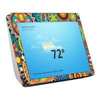 MightySkins Skin Compatible with Amazon Echo Show (2nd Gen) - Flower Wheels | Protective, Durable, and Unique Vinyl Decal wrap Cover | Easy to Apply, Remove, and Change Styles | Made in The USA