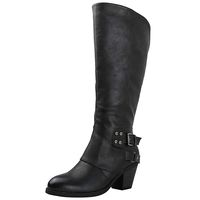 GLOBALWIN Women's 18YY29 Black Fashion Boots 9.5M
